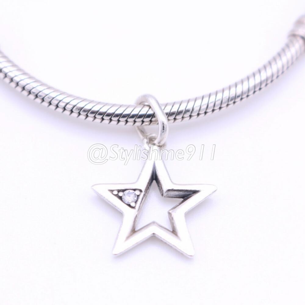 Authentic PANDORA Pandora ME Sparkling Star Medallion Charm